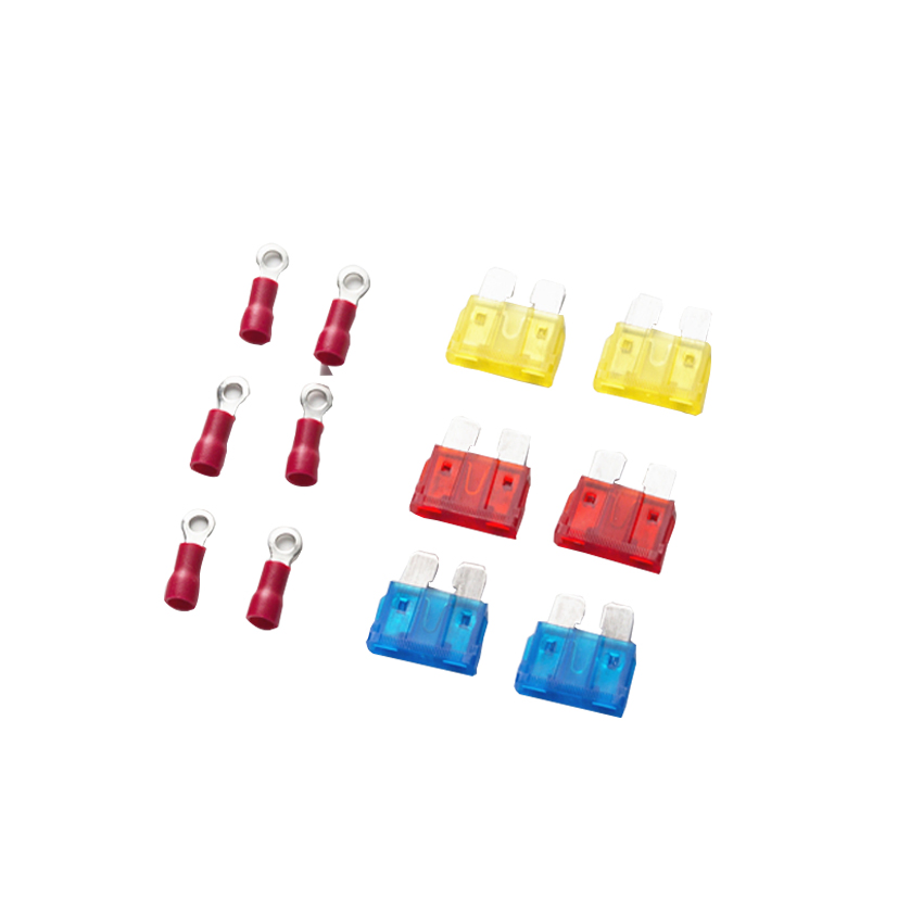 Customizable Metal Car Repair Tool Kit with Tire Gauge and Fuses for Emergency Situations