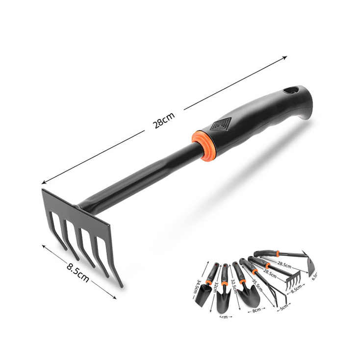 Bulk Order Multifunctional Garden Rake - Carbon Steel Head with Ergonomic Handle