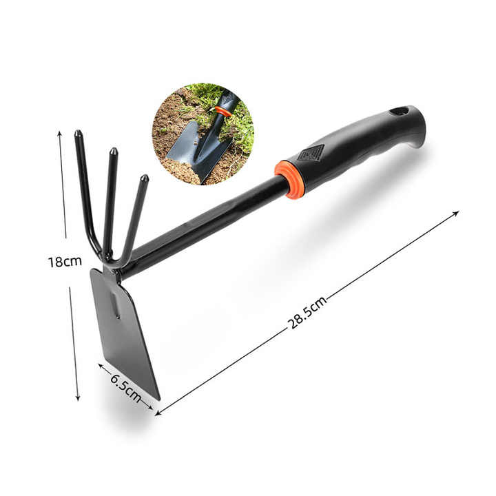 Bulk Order Multifunctional Garden Rake - Carbon Steel Head with Ergonomic Handle