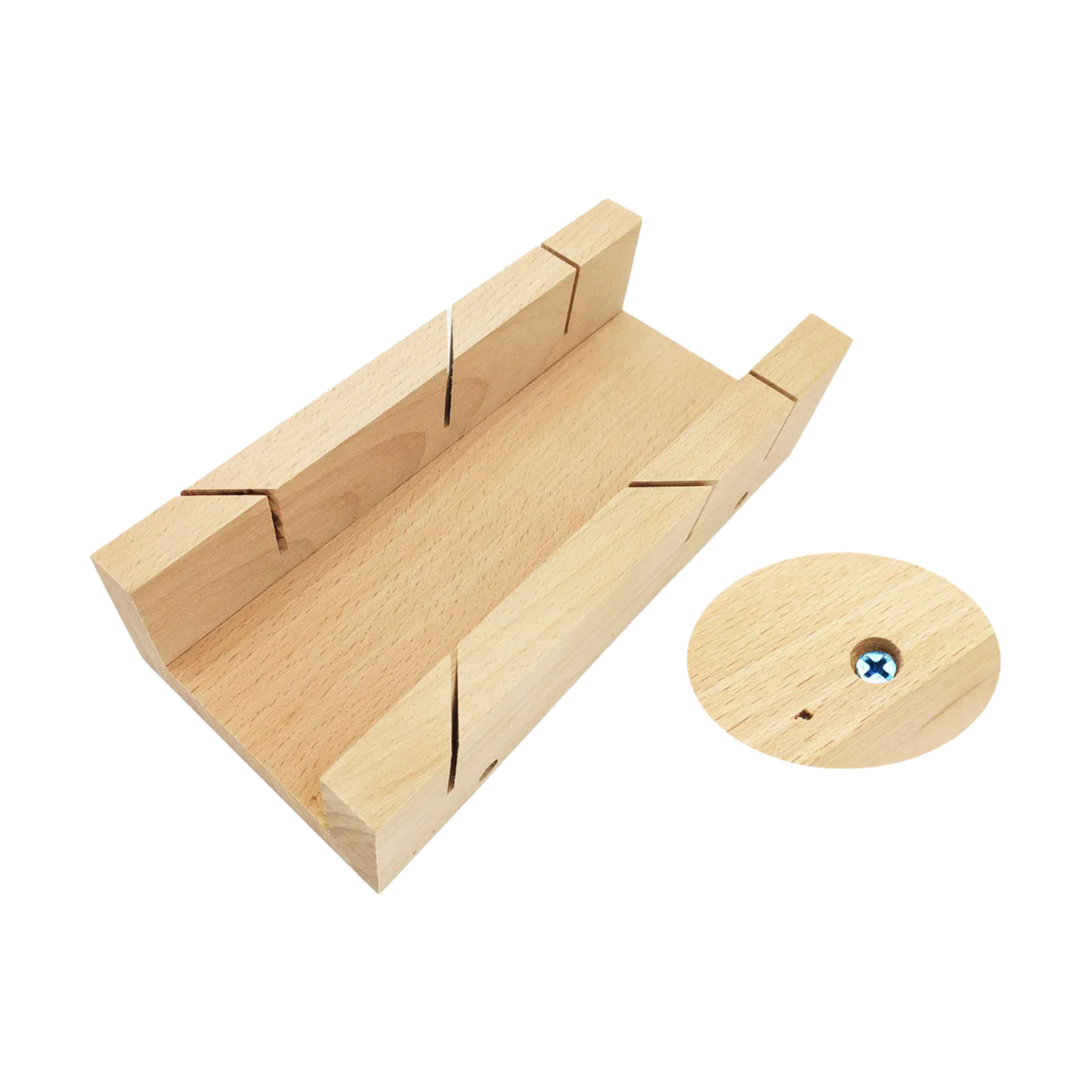 9 Inch Wood Hand Saw Miter Box FM-B04 with 45/90 Degree Cutting Angles for Precision Woodworking