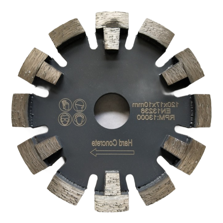 High Performance 120mm Diamond Saw Blade for Hard Concrete and Brick Cutting