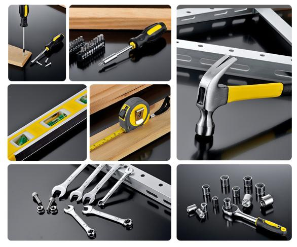 Custom Folded Tool ZX-056E with Rubber Handle for Household and Office Applications