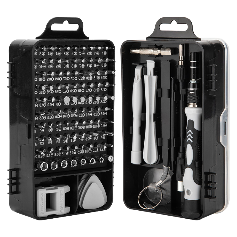 Professional 115 in 1 Precision Screwdriver Set for Electronics Repair - Chrome Vanadium Steel Tools