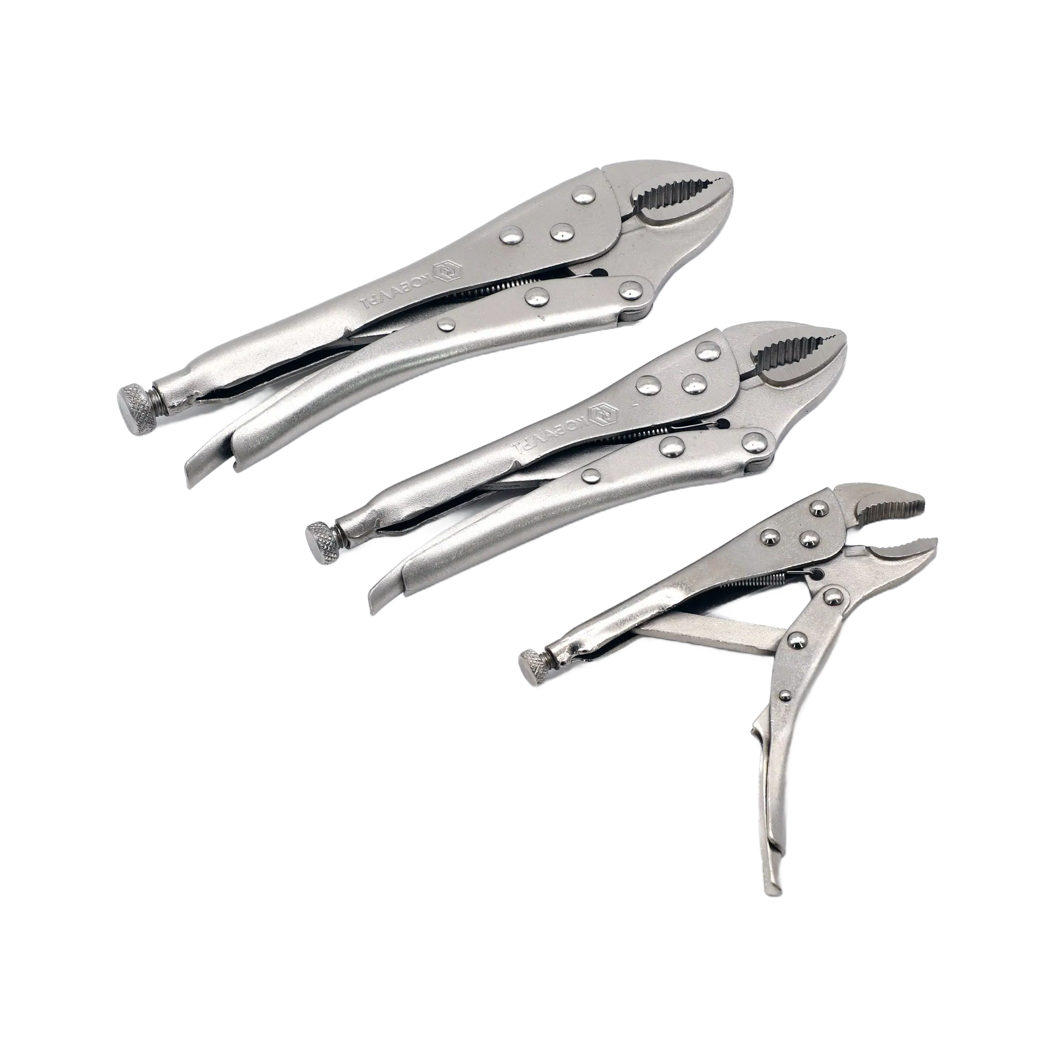 Heavy Duty Drop Forged Locking Pliers Set with PVC Handle for Construction Work