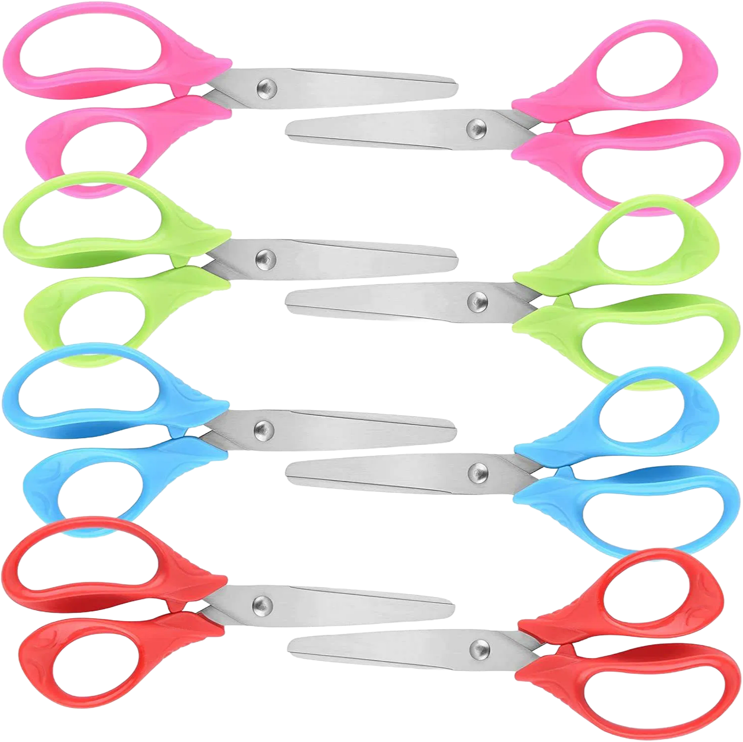 Custom Logo 5 Inch Blunt Shape Scissors Bulk Order for Office and School Supplies
