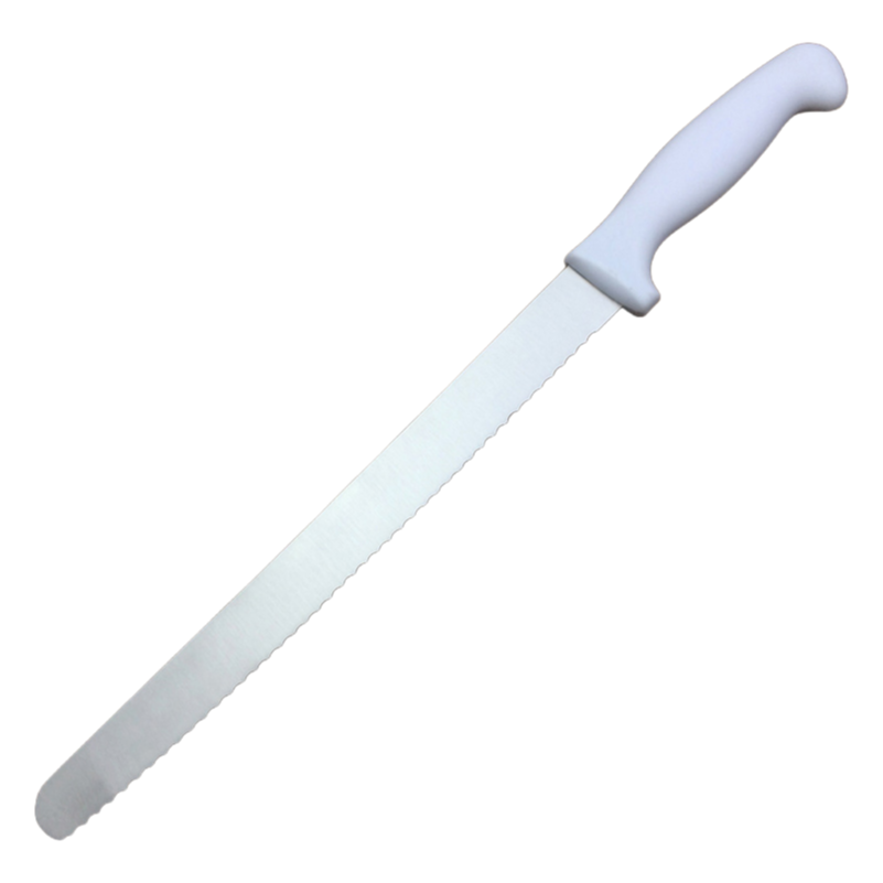 Customizable Color Kitchen Serrated Knife with PP Handle and Stainless Steel Blade