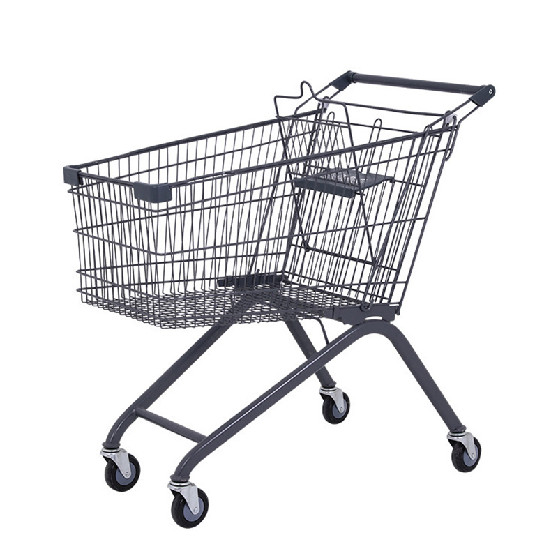 Wholesale Customized Supermarket Shopping Cart with Multiple Size Options 60L-240L