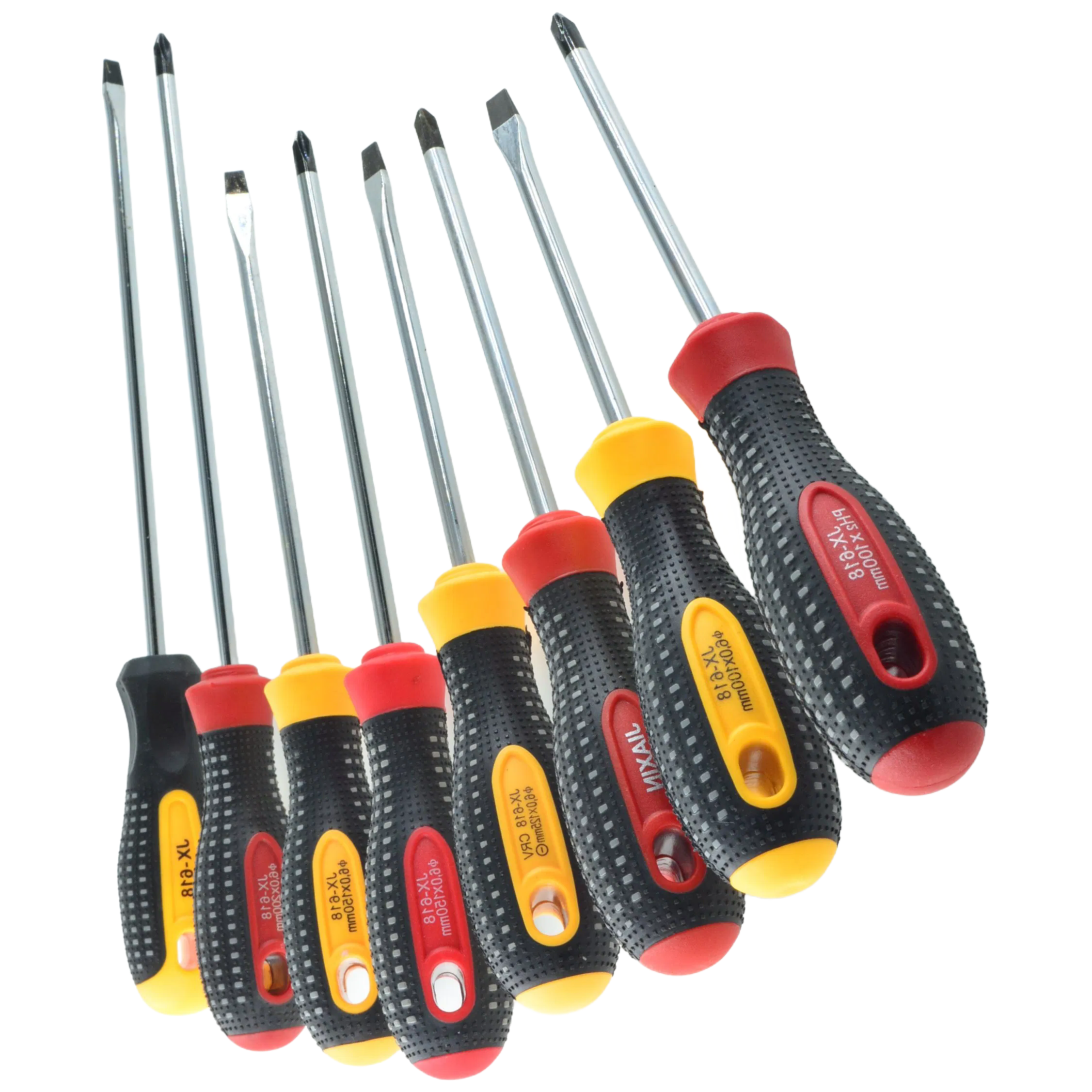 Customized Colorful Handle Phillips Screwdriver Set with Anti-Roll Design