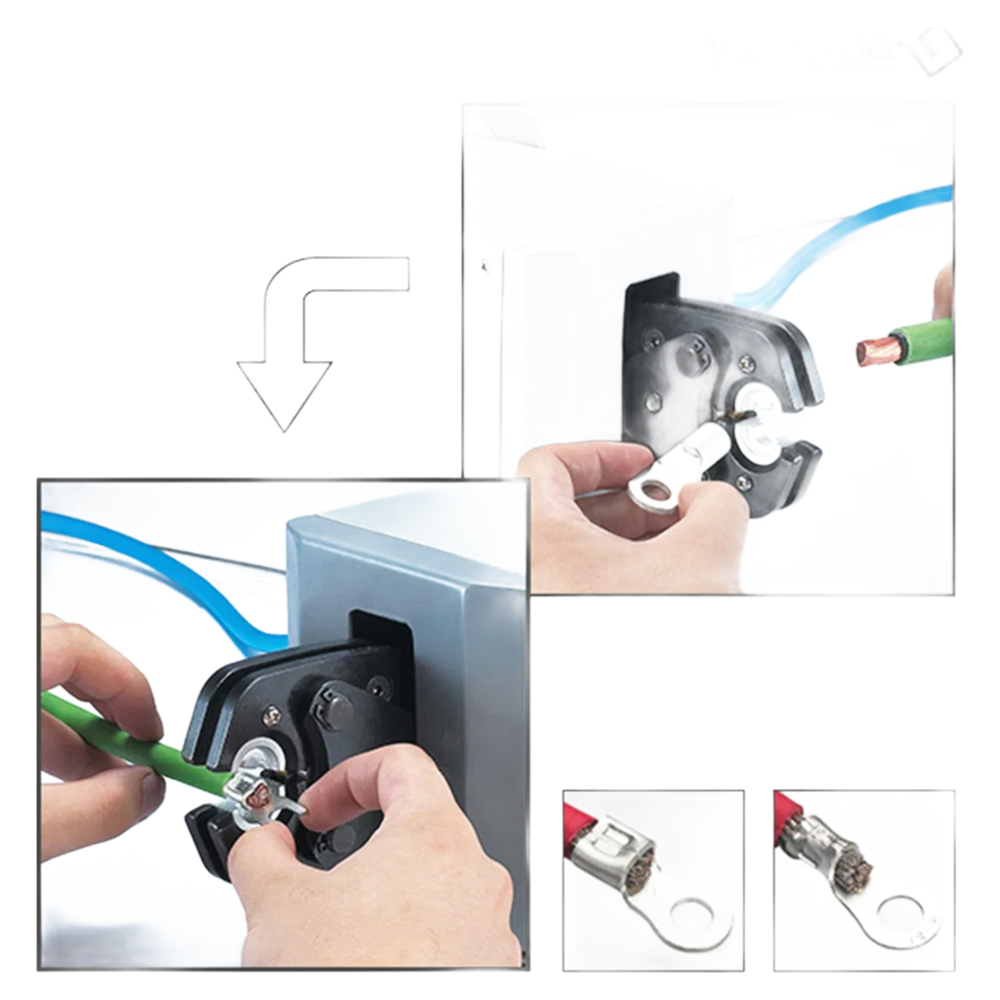 Industrial Grade Hydraulic Terminal Crimping Tool 0.6-1.0MPa Air Pressure
