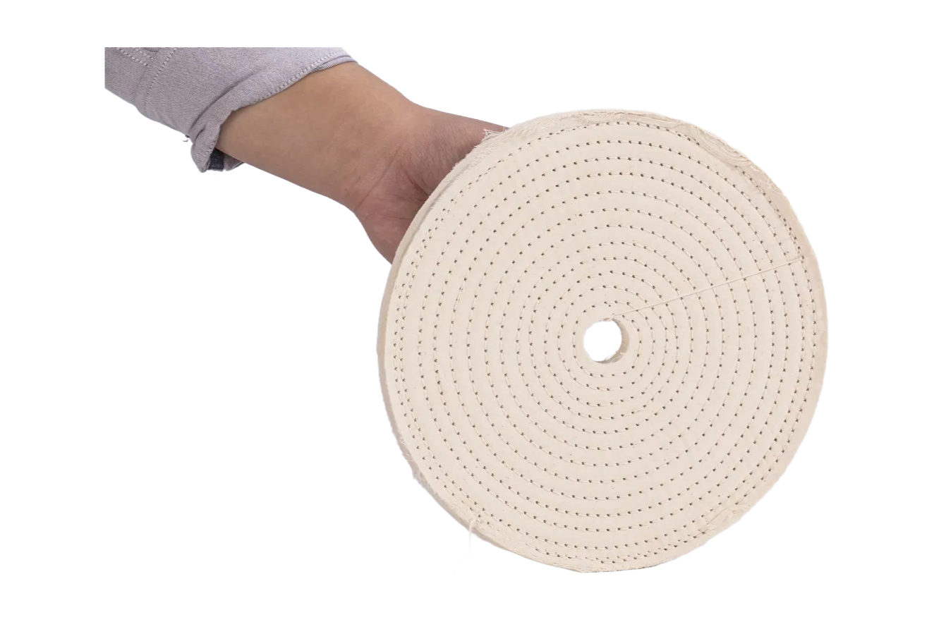 Durable 45° Bias Cut Cotton Buffing Wheels - Bulk & OEM Orders Available