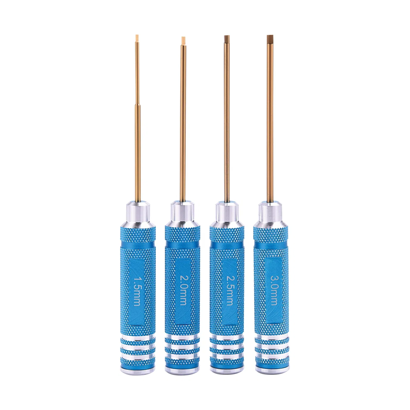 Customizable Hexagonal Screwdriver Set with Titanium Coated High Speed Steel Shaft