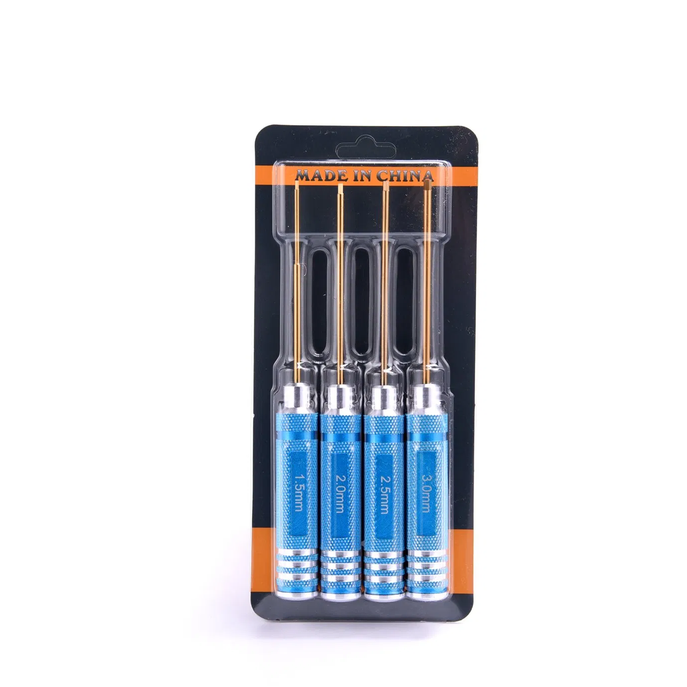 Customizable Hexagonal Screwdriver Set with Titanium Coated High Speed Steel Shaft