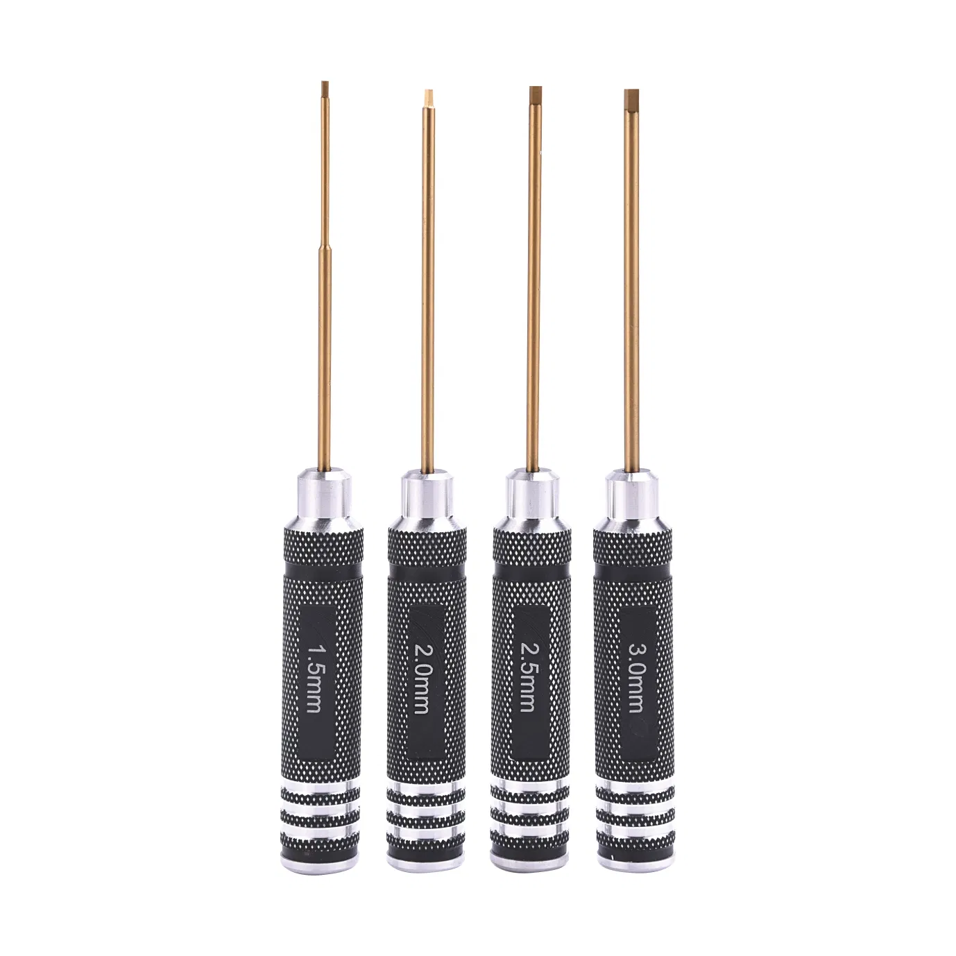 Customizable Hexagonal Screwdriver Set with Titanium Coated High Speed Steel Shaft