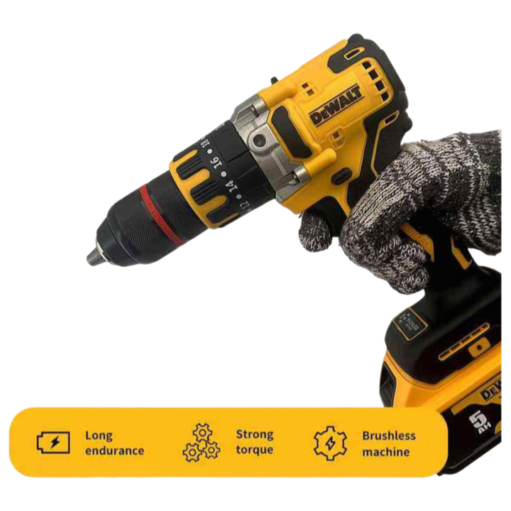 Cordless Lithium Drill with 13mm Max Drilling Diameter and 2000 RPM No-Load Speed
