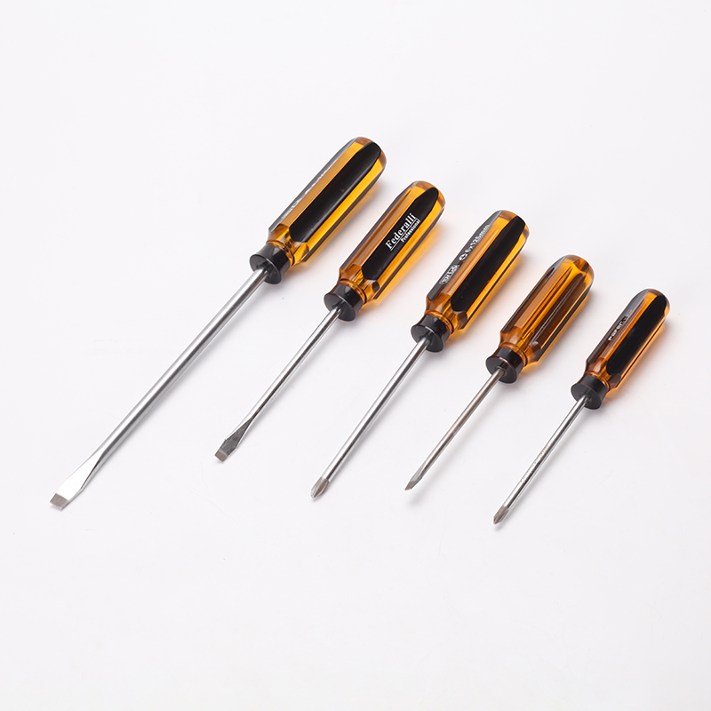 Industrial-Grade Magnetic Tip Stubby Screwdrivers Set - Phillips and Slotted Types