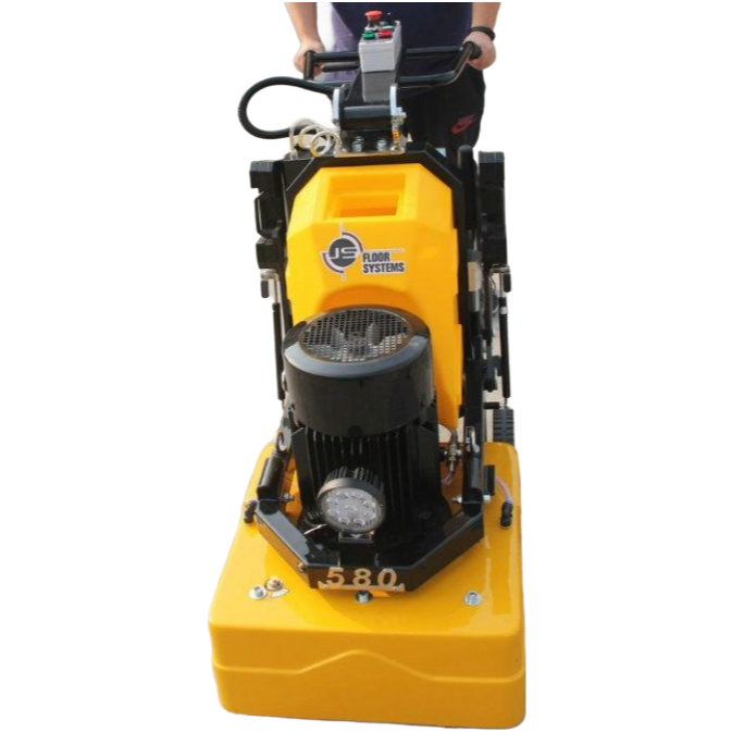 JS580 Concrete Floor Grinder - Heavy Duty Electric Grinding and Polishing Machine for Epoxy, Terrazzo & Marble Floors