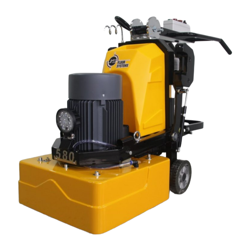 JS580 Concrete Floor Grinder - Heavy Duty Electric Grinding and Polishing Machine for Epoxy, Terrazzo & Marble Floors