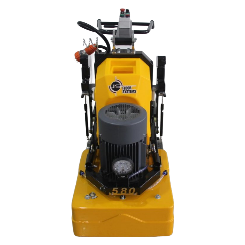 JS580 Concrete Floor Grinder - Heavy Duty Electric Grinding and Polishing Machine for Epoxy, Terrazzo & Marble Floors