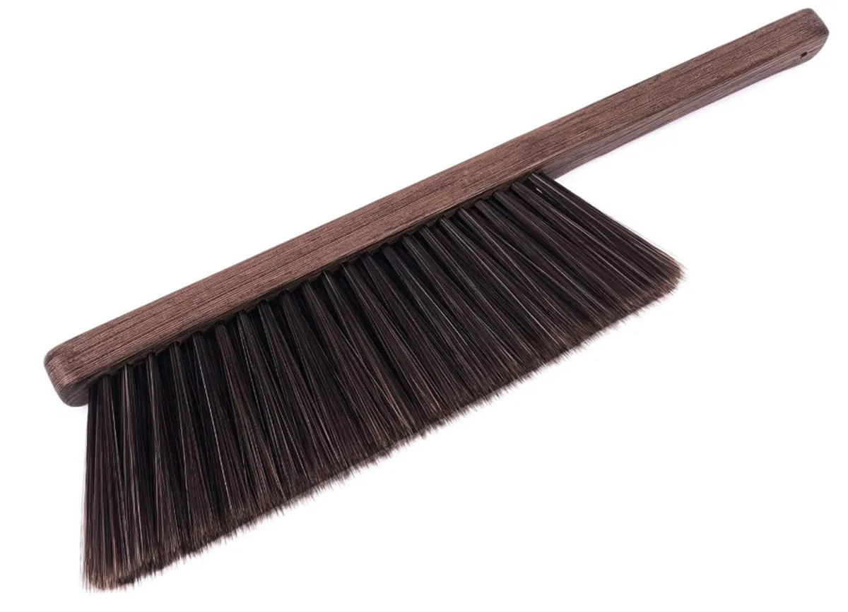 Soft Bristle Hand Broom Cleaning Brush - Dusting Brush for Bed, Furniture & Car Detailing