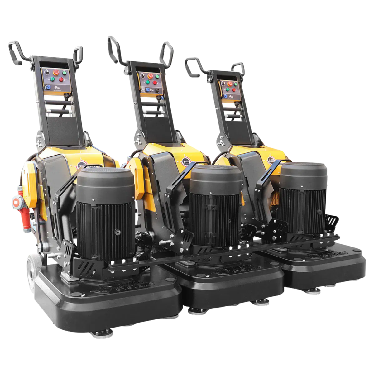 Professional Hand Push Square Head Concrete Floor Grinder with Remote Control - Heavy Duty Floor Polishing Machine