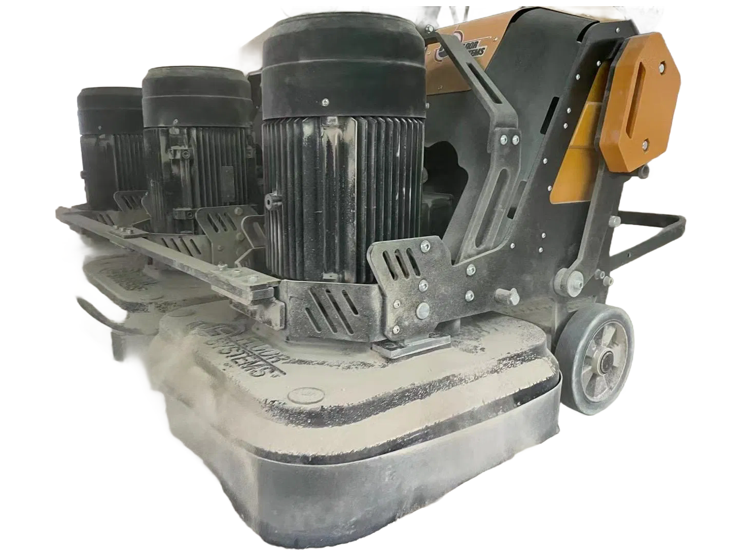 Professional Hand Push Square Head Concrete Floor Grinder with Remote Control - Heavy Duty Floor Polishing Machine