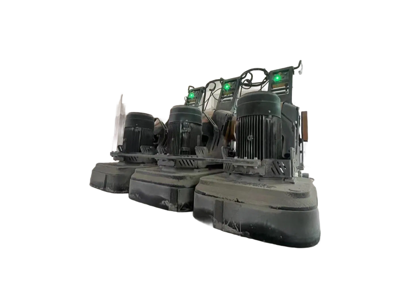 Professional Hand Push Square Head Concrete Floor Grinder with Remote Control - Heavy Duty Floor Polishing Machine