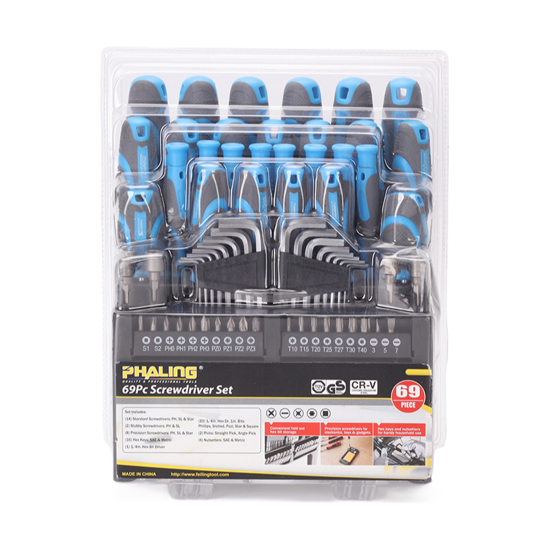 Professional 7-Piece Screwdriver Set with CR-V Steel Blades for Home Repair and DIY Projects