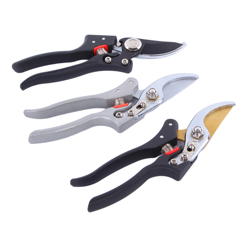 Professional Bypass Garden Pruning Shears with Safety Lock - Sharp Carbon Steel Blades for Precise Cutting