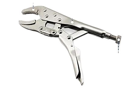 Heavy Duty Curved Jaw Locking Pliers - Professional Chrome Vanadium Steel Vice Grip Tool