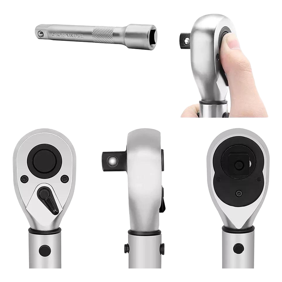 3/8" Adjustable Ratchet Torque Wrench 3-25N.m 10-60N.m for Bicycle Motorcycle Repair