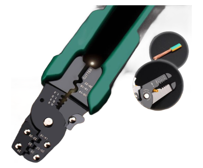 Professional Multifunction Wire Stripper Pliers - Electrical Copper Cable Cutter Tool with Stainless Steel Blade