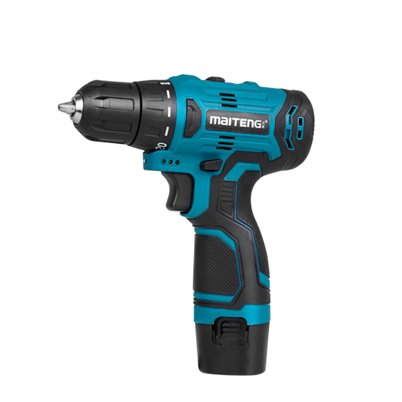 12V Lithium Cordless Impact Hammer Drill - Professional Double Speed Electric Hand Drill with Brushless Motor