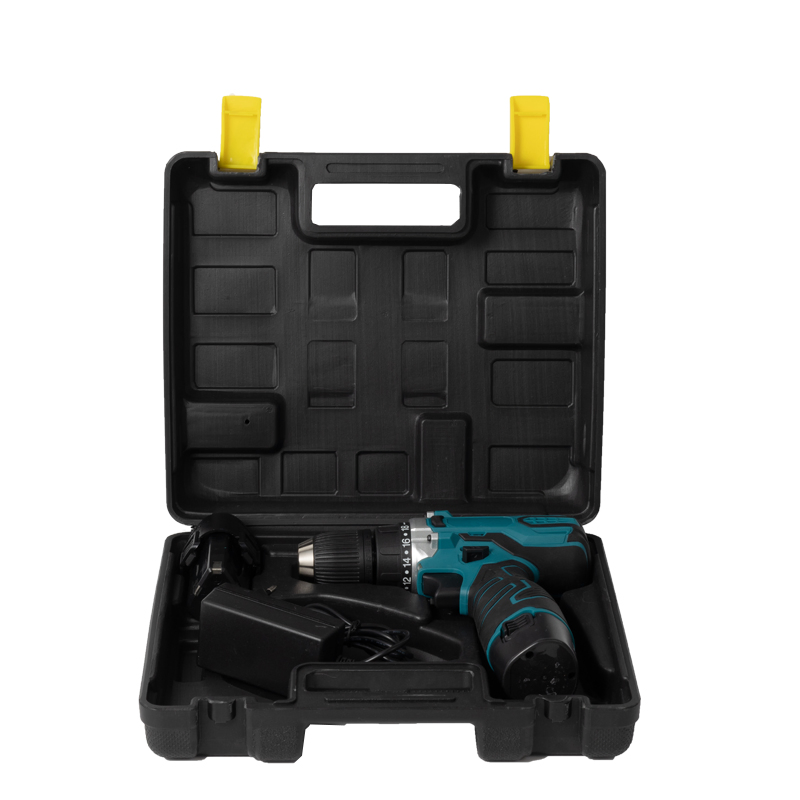 12V Lithium Cordless Impact Hammer Drill - Professional Double Speed Electric Hand Drill with Brushless Motor