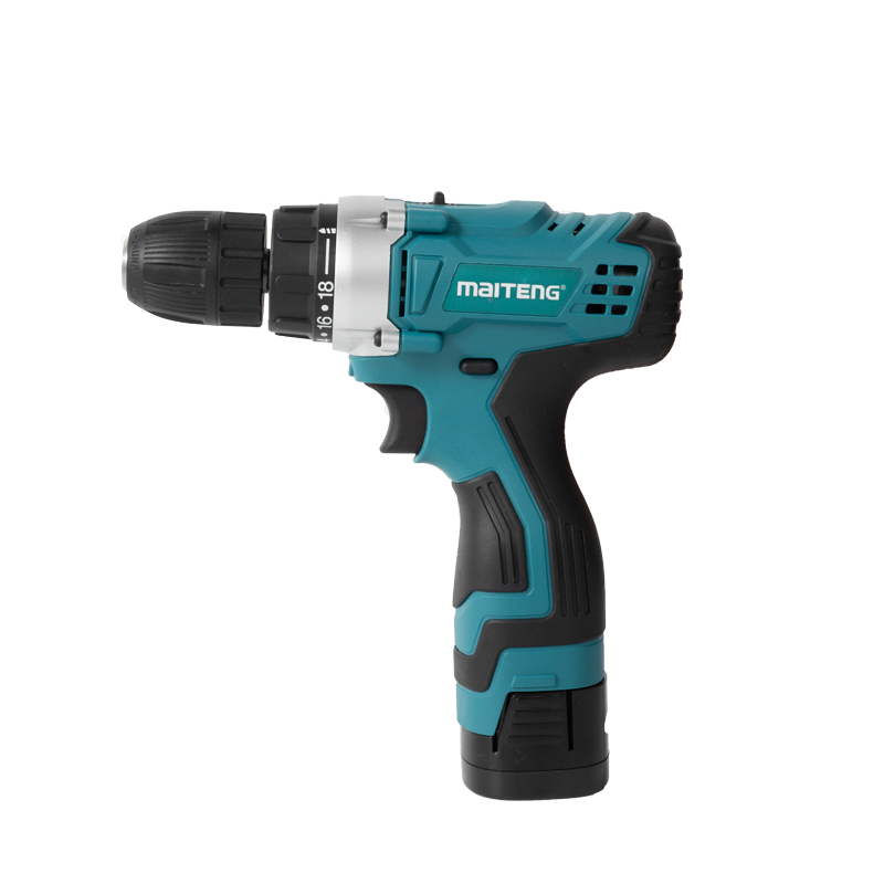 12V Lithium Cordless Impact Hammer Drill - Professional Double Speed Electric Hand Drill with Brushless Motor