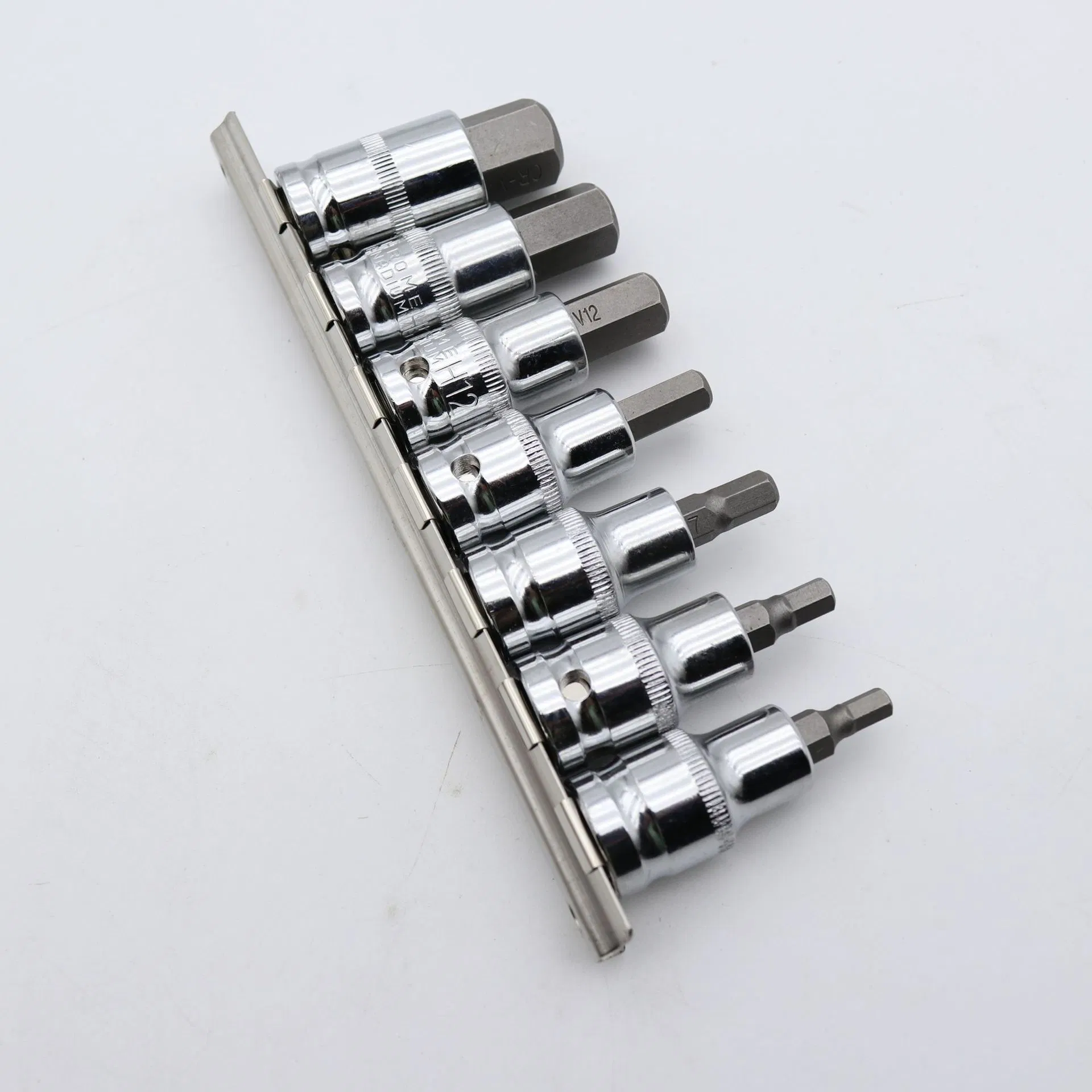 10 PCS 3/8" Drive Hex Bit Socket Set (FST-72) - SAE & Metric Sizes for Professional Mechanics