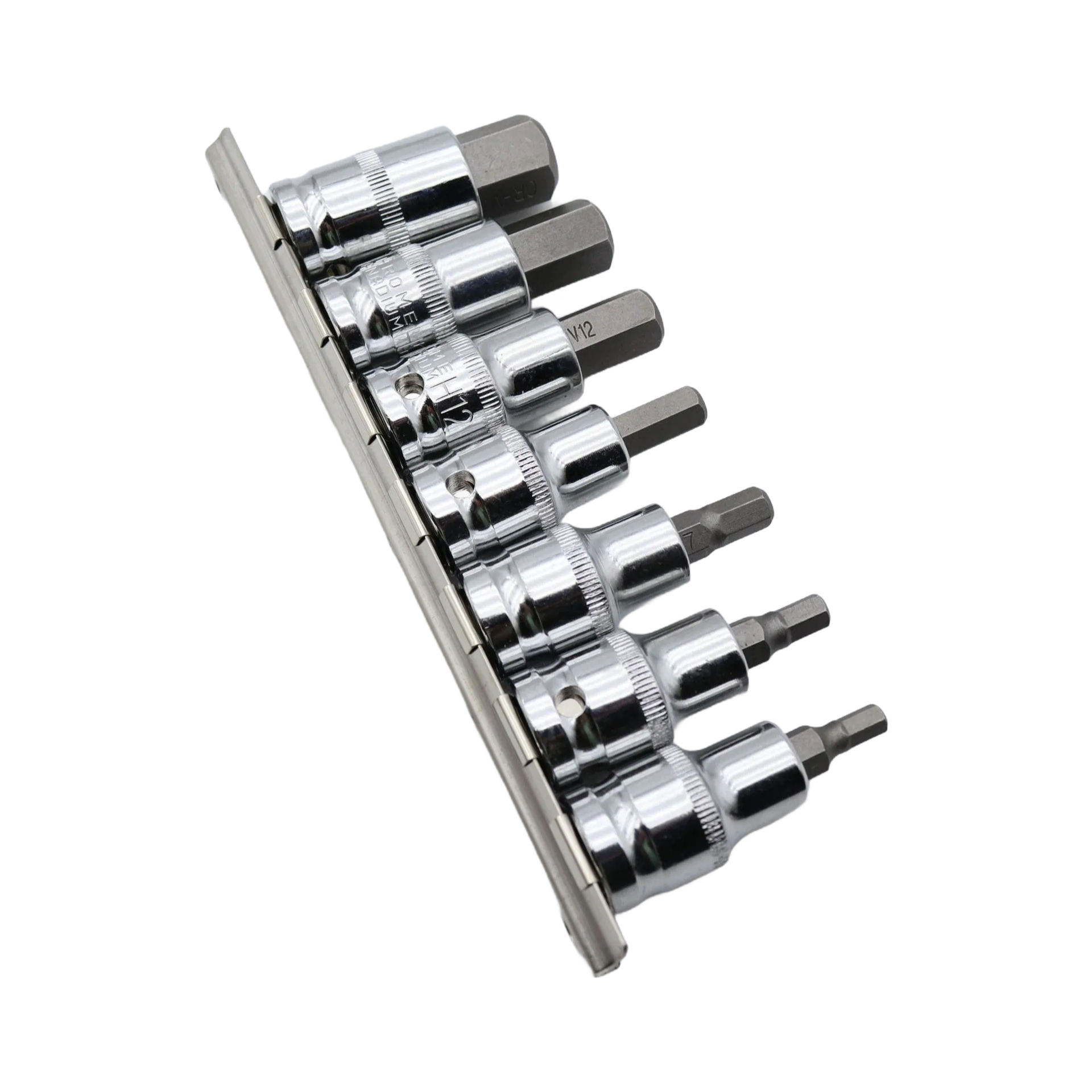 10 PCS 3/8" Drive Hex Bit Socket Set (FST-72) - SAE & Metric Sizes for Professional Mechanics