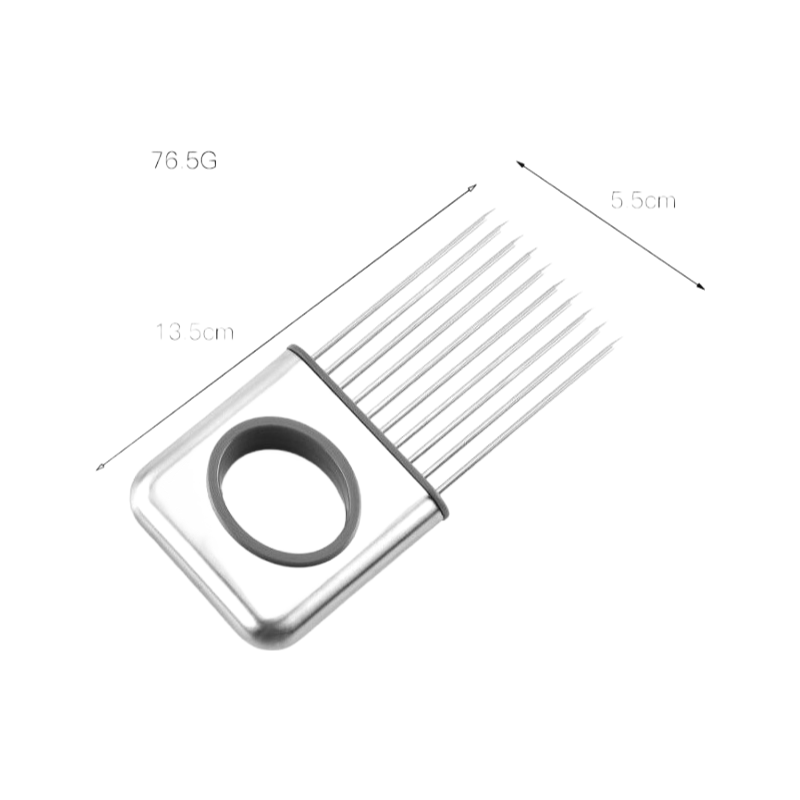 10 Prongs Stainless Steel Food Slicing Helper - Onion Holder & Vegetable Cutting Tool BL12202