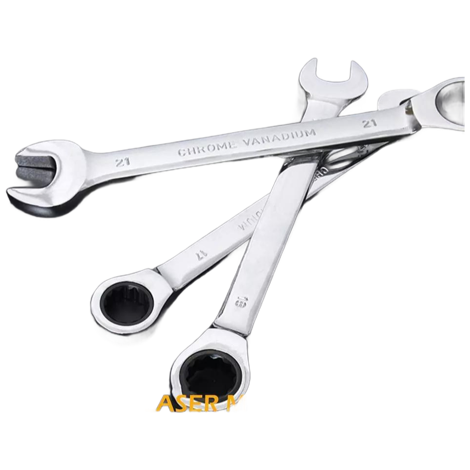 6mm-16mm Professional Ratchet Wrench Set - Chrome Vanadium Steel Metric Combination Wrench with 72-Tooth Design