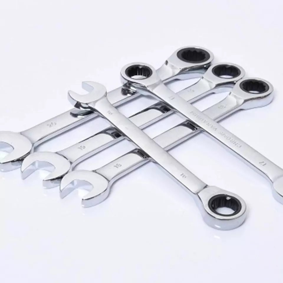 6mm-16mm Professional Ratchet Wrench Set - Chrome Vanadium Steel Metric Combination Wrench with 72-Tooth Design