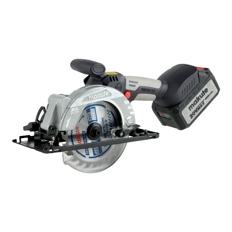 Makute 20V Brushless Cordless Circular Saw - 125mm Portable Wood Cutting Tool with Lithium Battery
