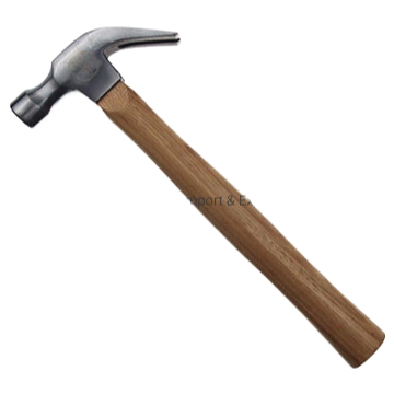 Professional American Style Claw Hammer with Wooden Handle - Heavy Duty Construction Tool