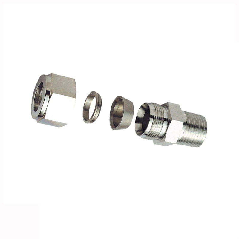 High-Quality Stainless Steel Swagelok Tube Fittings - Double Ferrule Union Connectors for Hydraulic Systems