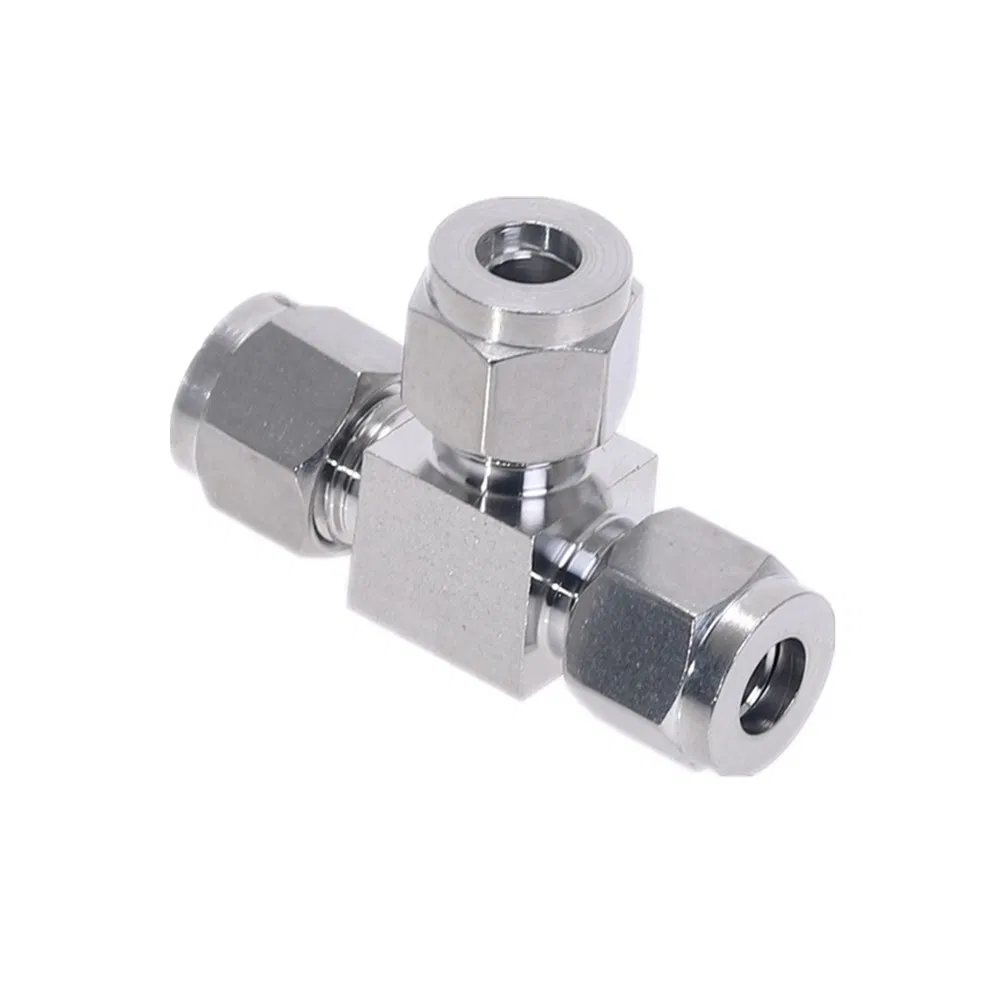 High-Quality Stainless Steel Swagelok Tube Fittings - Double Ferrule Union Connectors for Hydraulic Systems