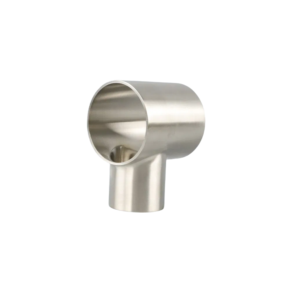 High-Quality Stainless Steel Sanitary Welded Equal Tee Pipe Fittings for Food & Pharma Industries