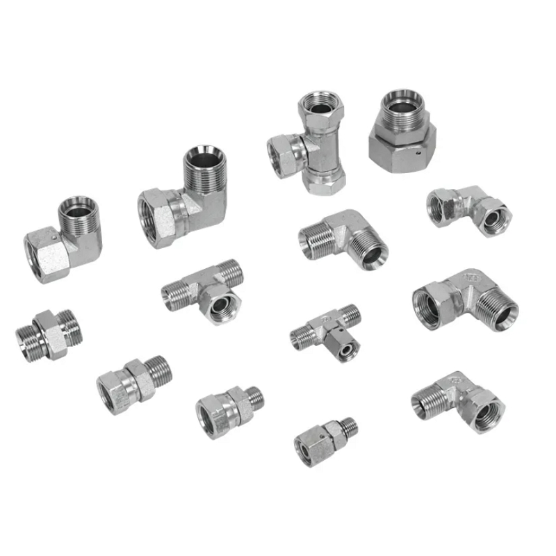 Premium Carbon/Stainless Steel Hydraulic Crimping Hose Fittings - American Combination Joint Fittings for Industrial Applications