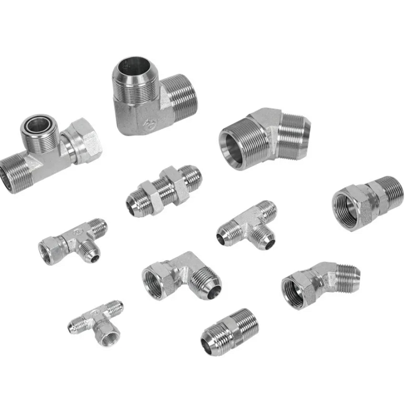 Premium Carbon/Stainless Steel Hydraulic Crimping Hose Fittings - American Combination Joint Fittings for Industrial Applications