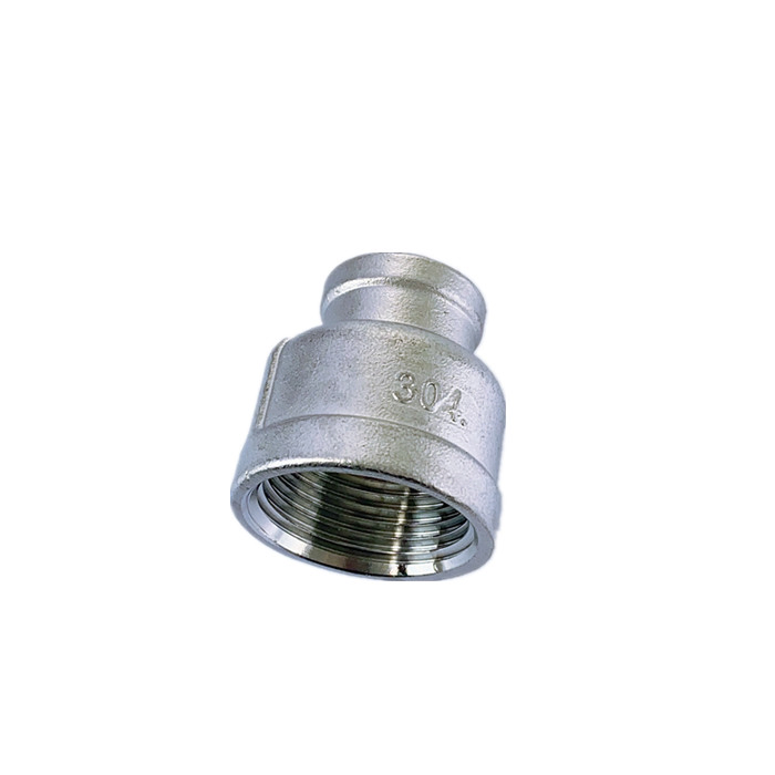 304/201 Stainless Steel Reducing Socket Pipe Fitting - BSPT/NPT Threaded Connection for High Pressure Applications