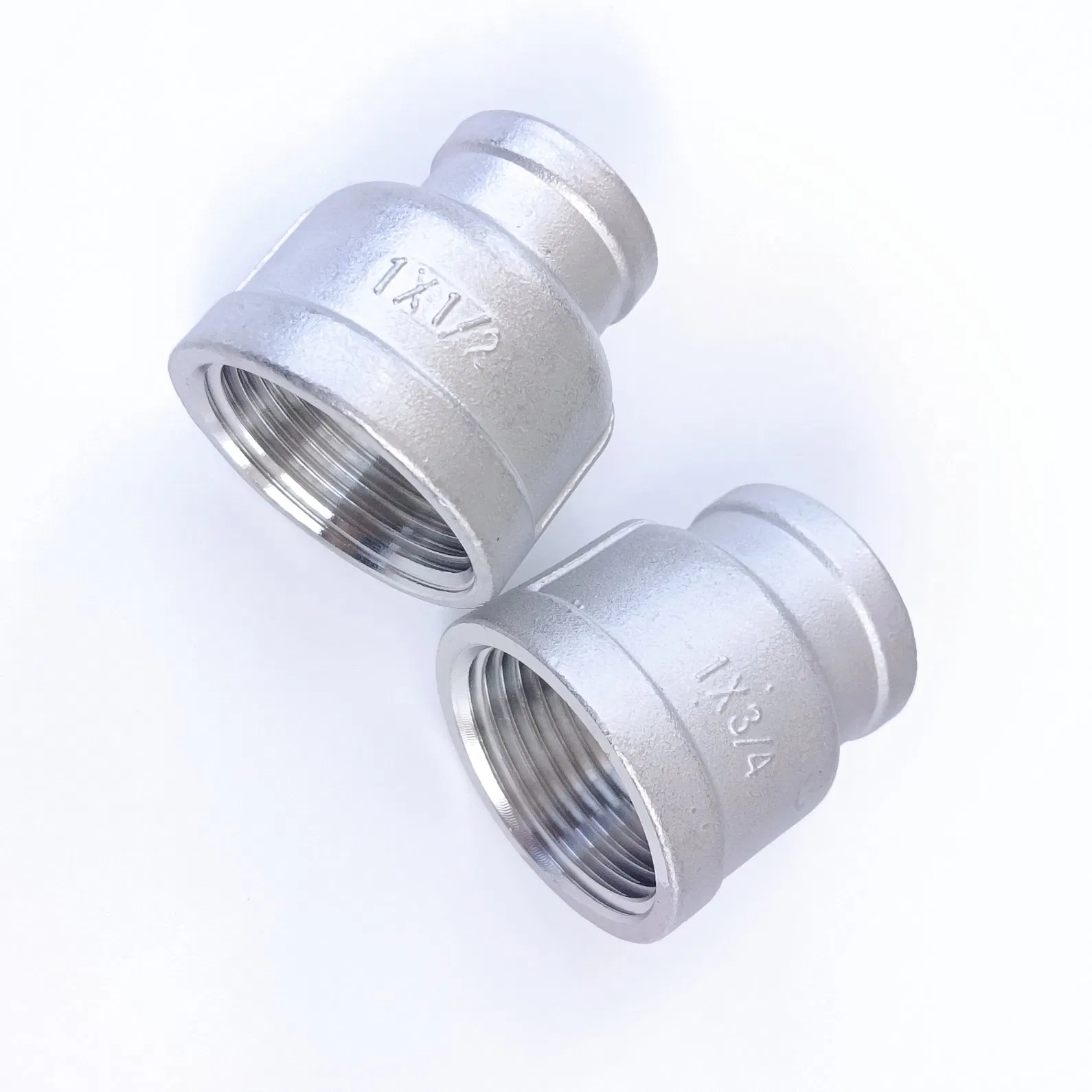 304/201 Stainless Steel Reducing Socket Pipe Fitting - BSPT/NPT Threaded Connection for High Pressure Applications