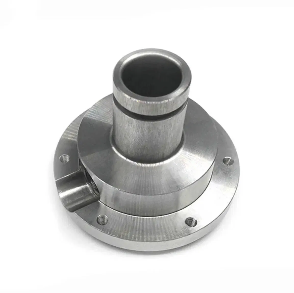High Precision CNC Machined 45# Steel Carburizing Flange Joint Fittings for Industrial Applications