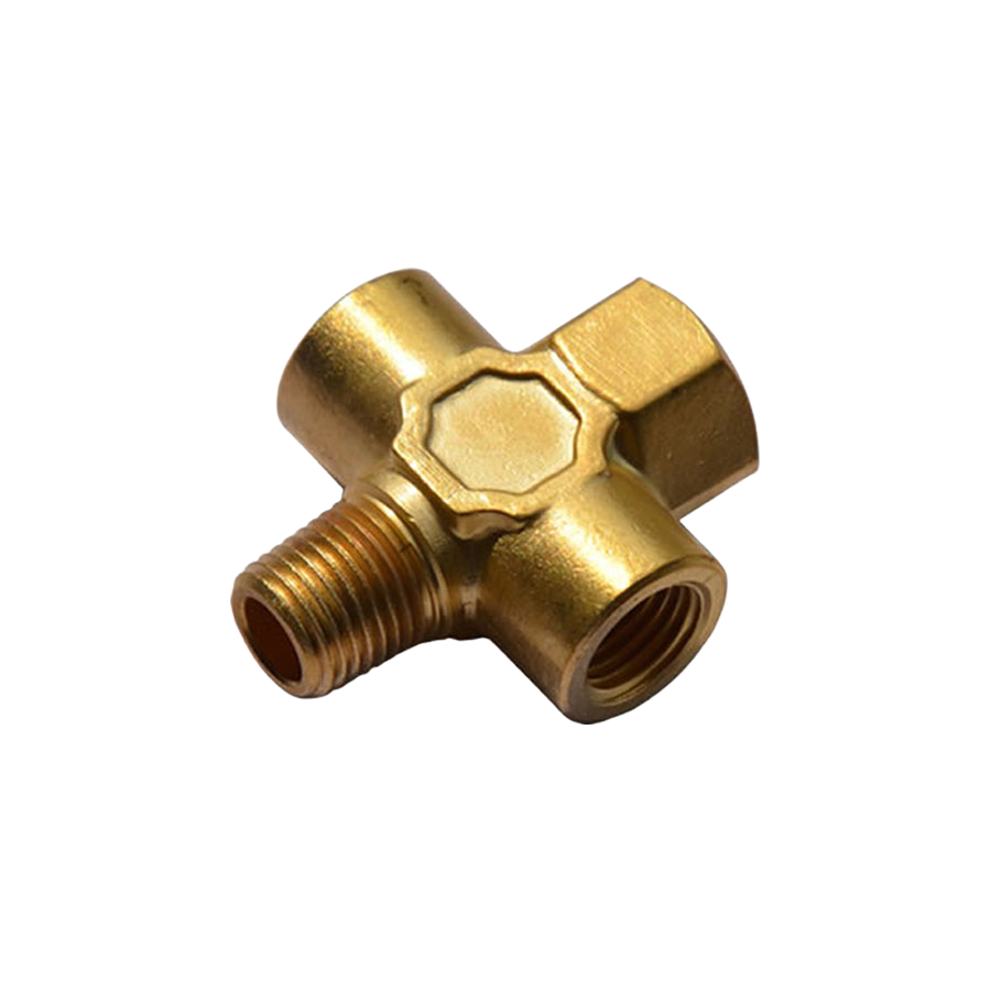 Wholesale Brass Pipe Fittings with Nickel Plated Surface and Multiple Thread Standards